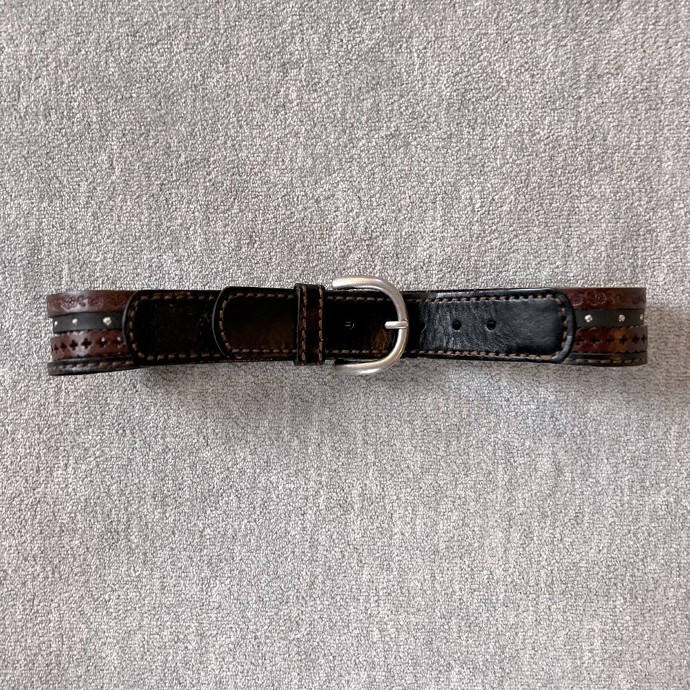 Fossil Vintage Brown Genuine Leather Belt Sz. S